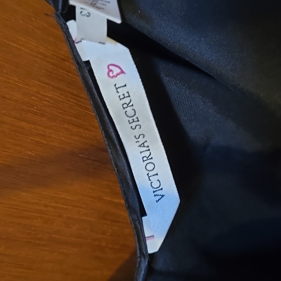 Victoria's Secret Black Satin Slip Dress - Picture 3 of 4